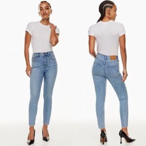 Denim Forum Lola High Rise Skinny 28X26 Light‎ Wash